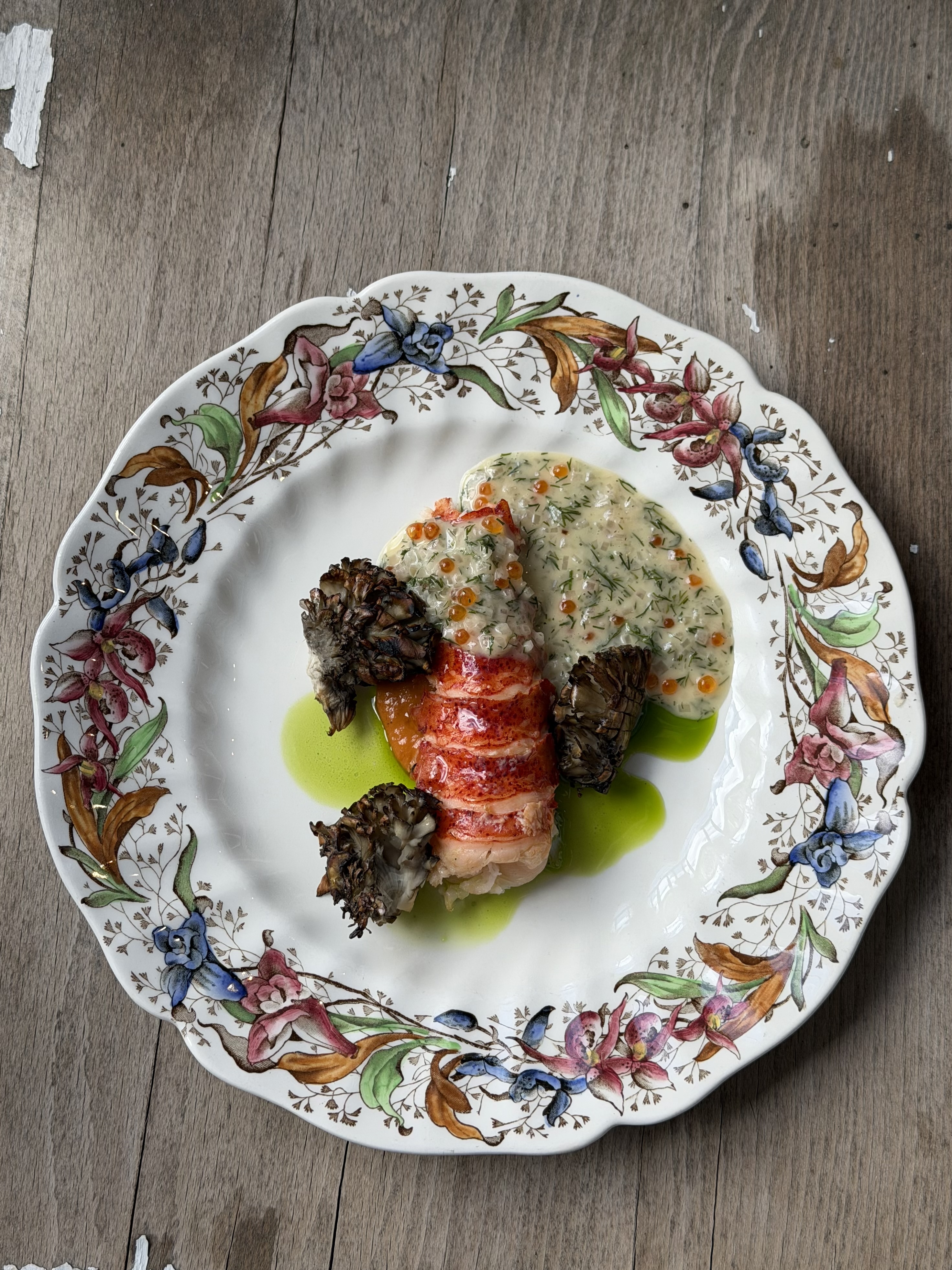Lobster with morels