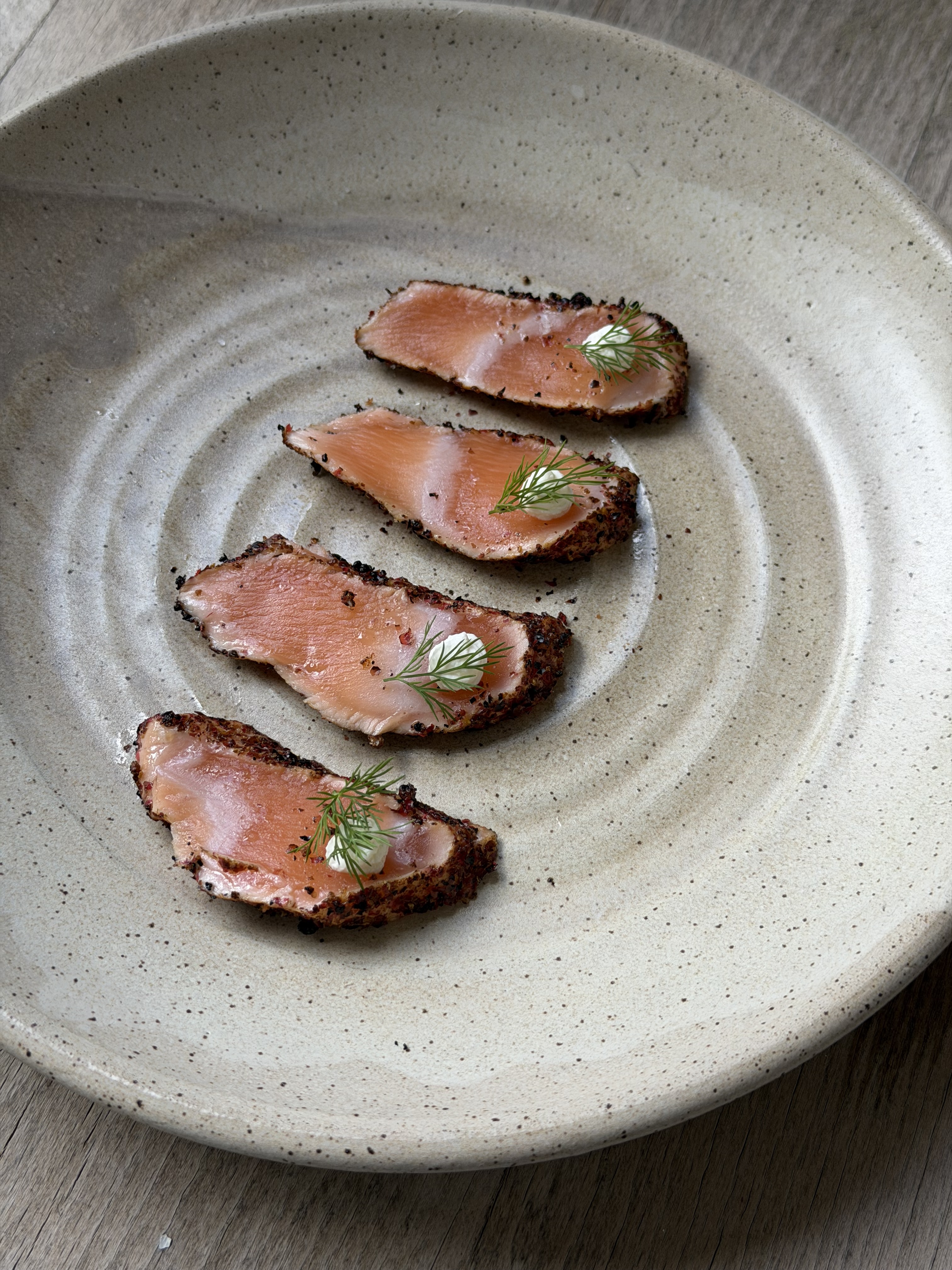 Cured salmon